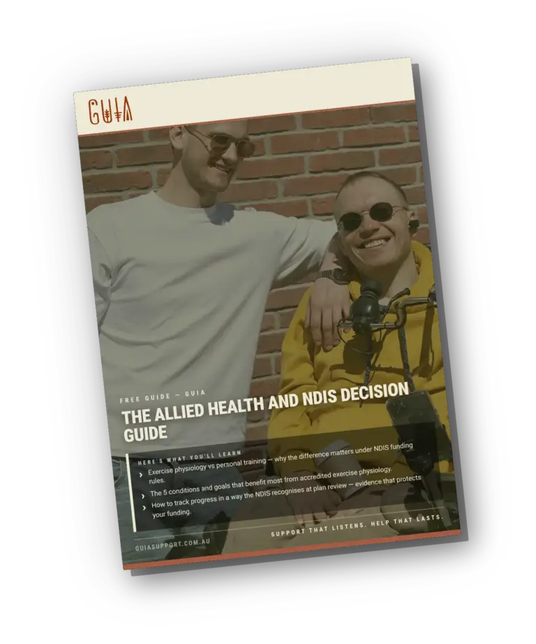 Free download — The Allied Health and NDIS Decision Guide | Guia Support Services