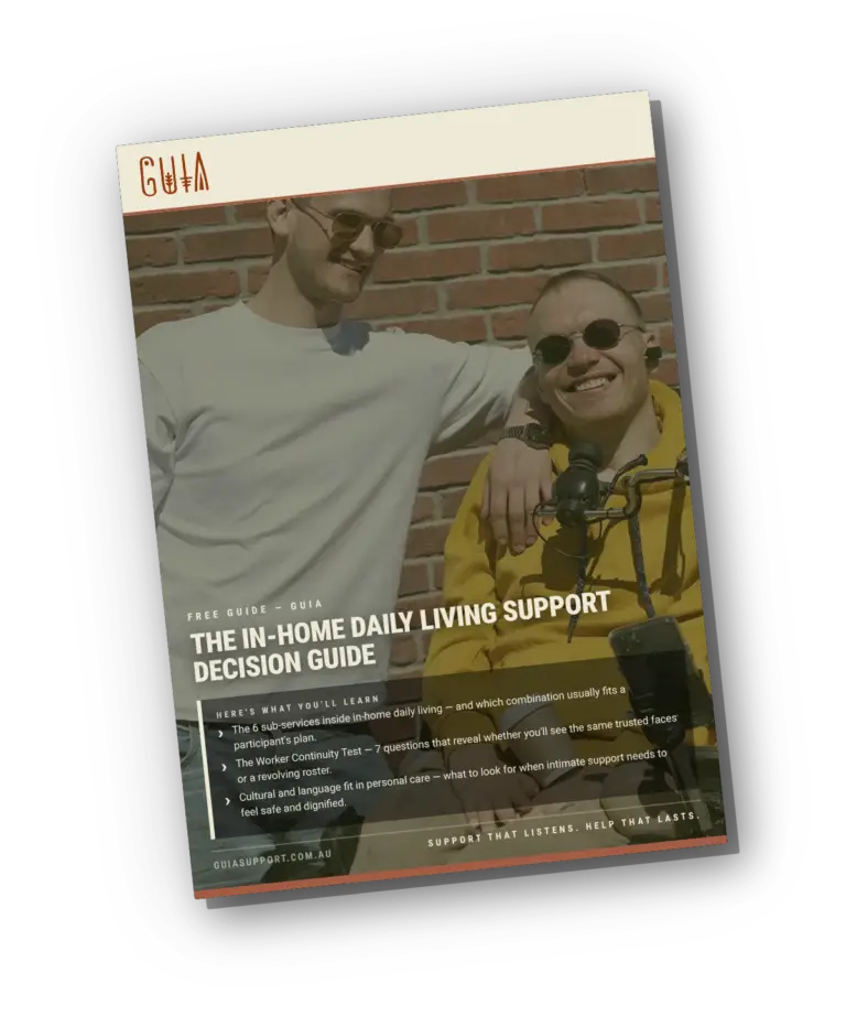 Free download — The In-Home Daily Living Support Decision Guide | Guia Support Services